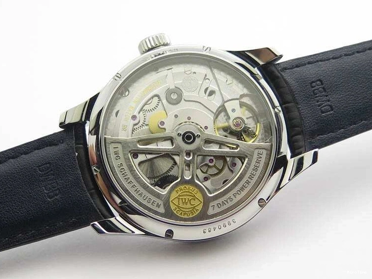 MIROTIME 0118 Portuguese Real PR Real Annual Calendar IW5035 YLF 1:1 Best Edition White Dial On Leather Strap A Refined 7243